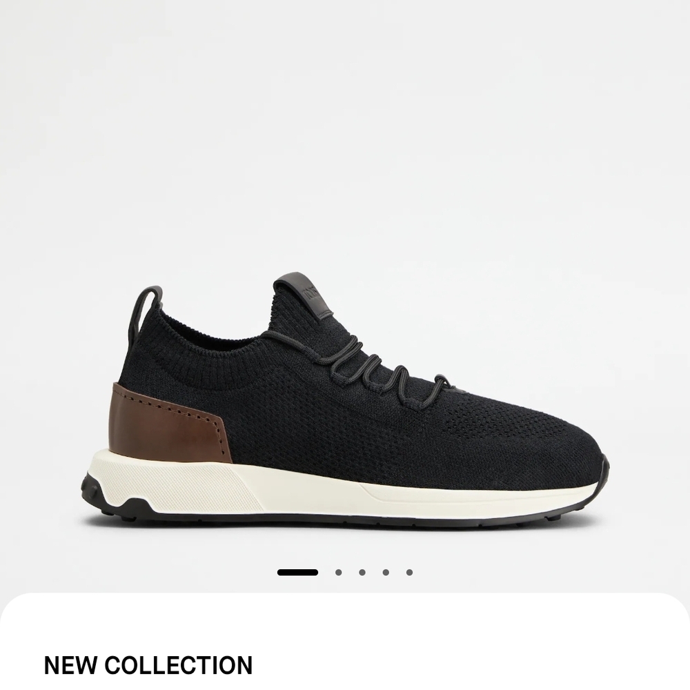 Black and Brown Sneakers with Cushioned Sole and Breathable Upper